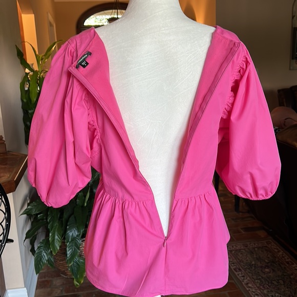 Mittoshop Bubble sleeve peplum top szL - Picture 10 of 16